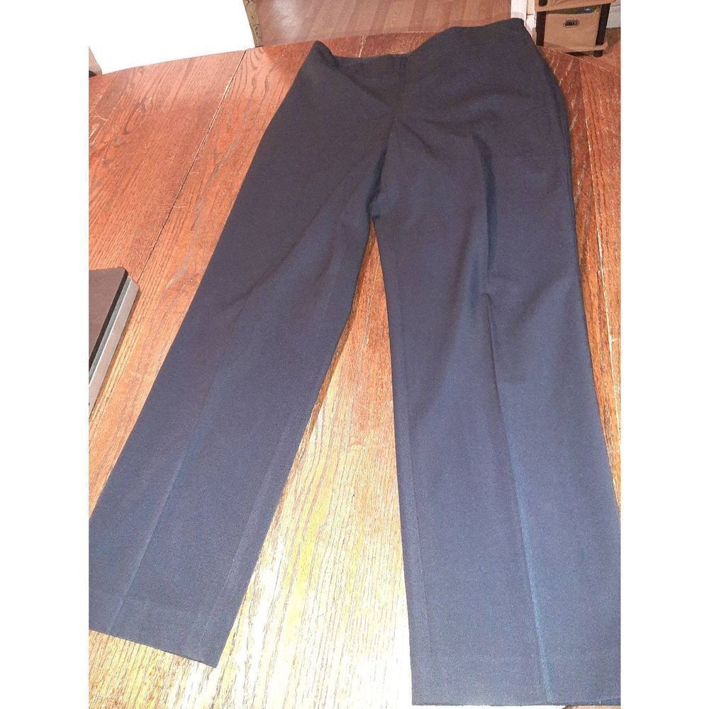 Size 12 Talbots Heritage Black Side Zip Mid Rise Dress Casual Pants